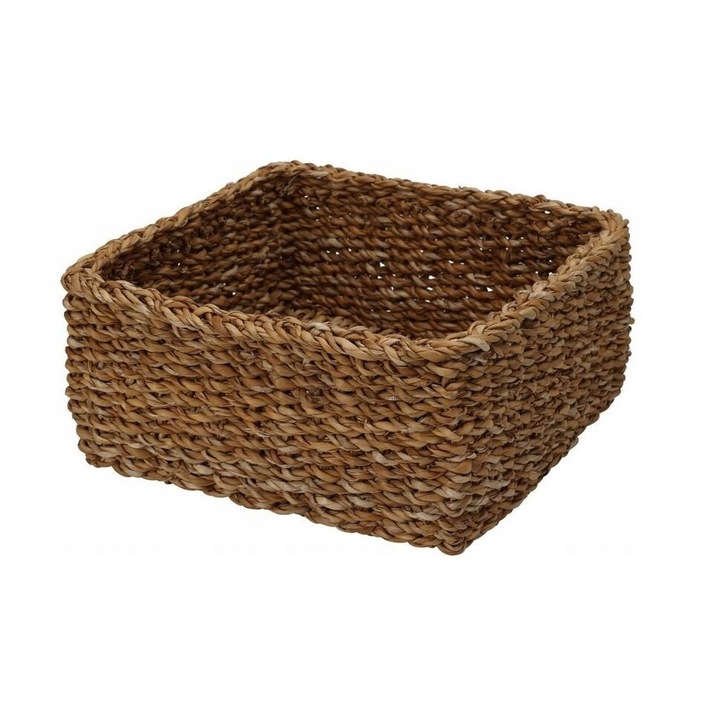 Cos servire Koopman, ratan, natural, 26x26x12cm