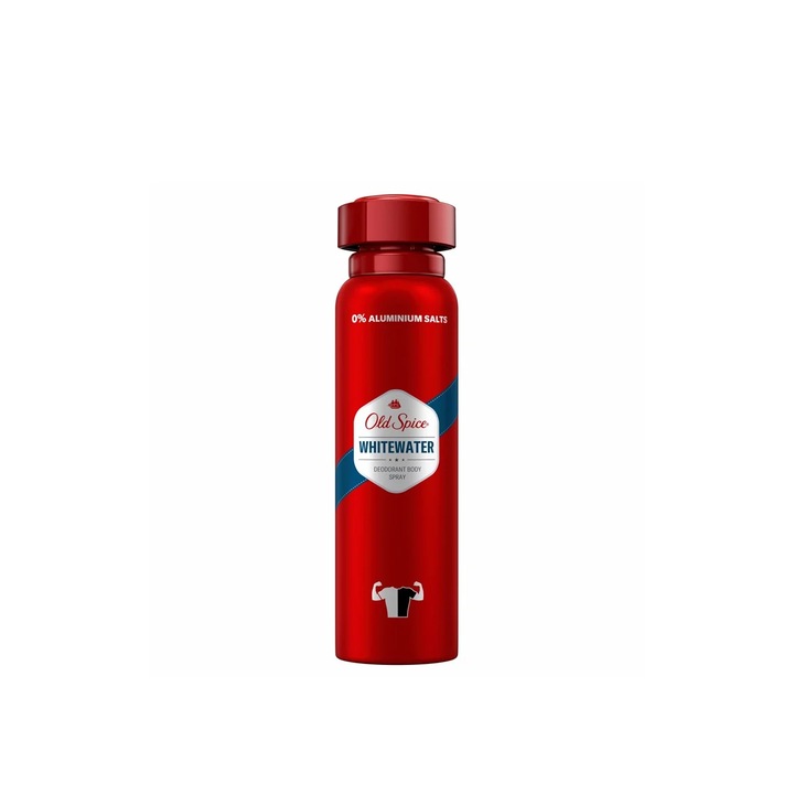 Old Spice Whitewater dezodor spray, nem tartalmaz fehér foltokat, férfiaknak, 150ml