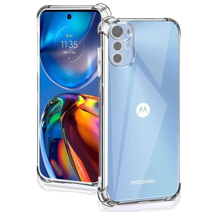 Motorola Moto E32 Techsuit ütésálló szilikon átlátszó borító