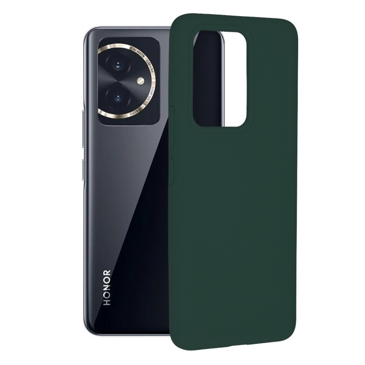 Кейс за Honor 100, HQ Protect, V30, Silicon, Forest Green