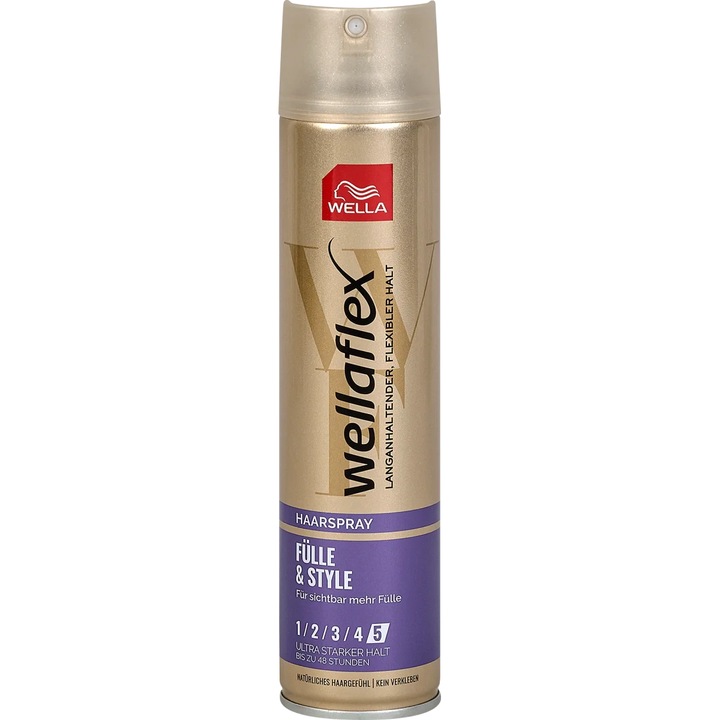 Fixativ Wellaflex Full & Style, fixare puternica, protectie UV, 250ml