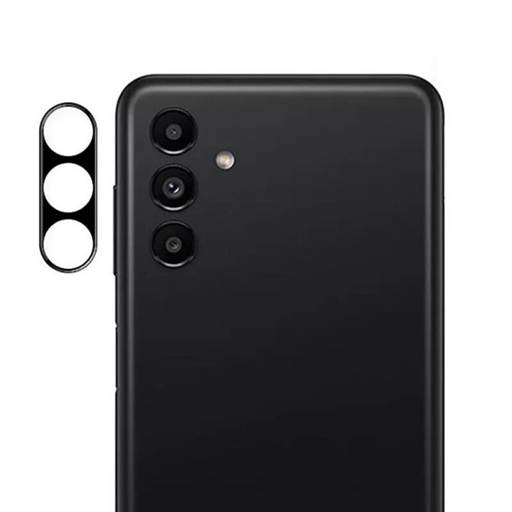 Védőfólia Samsung Galaxy A14 4G/A14 5G kamerához, Precision Fit, Full Camera Glass, I436, Védőüveg, Deep Dark