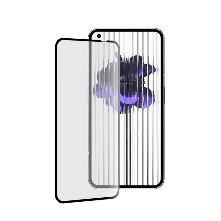 Kijelzővédő fólia a Nothing Phone 1-hez, könnyű, 111D Full Cover/Full Grip Glass, I507, Védőüveg, Deep Dark