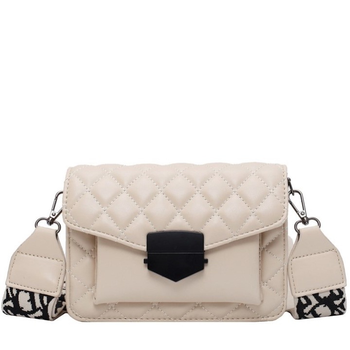 Geanta dama Freeland B1028, Piele ecologica, Bej