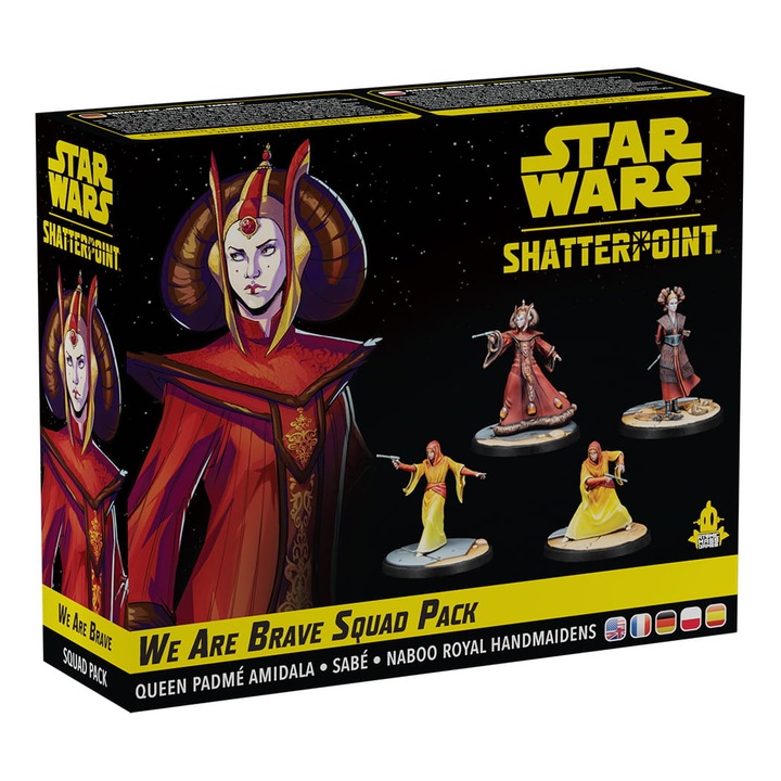 Разширение на играта Star Wars Shatterpoint Game Expansion, We Are Brave Squad Pack, Atomic Mass Games, 4 карти и модели за сглобяване