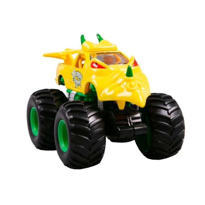 Monster Truck, Earth Shockers Dragon, 14cm, visszahúzható, Fresh Metal - Maisto