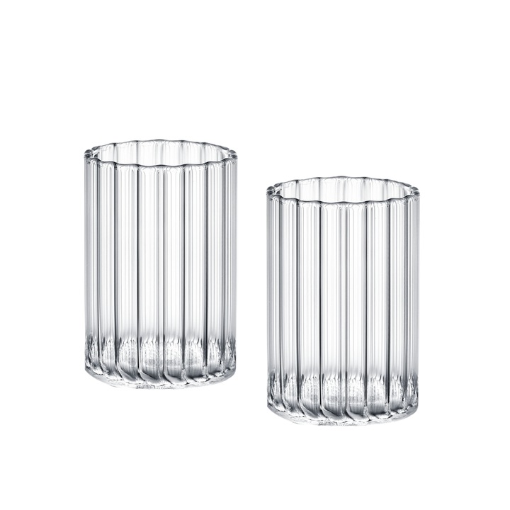 Комплект 2 термо чаши, Wilmax England, термоустойчиво стъкло, 200 ml
