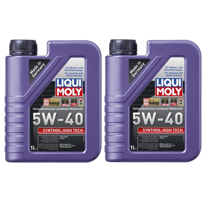 Pachet 2 litri Ulei motor Liqui Moly Synthoil High Tech 5W40