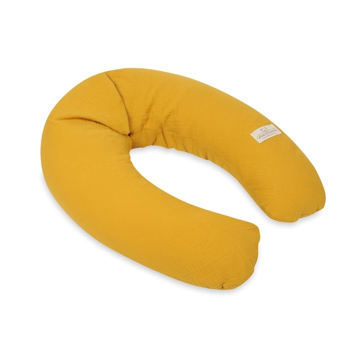 Perna de pozitionare BabyMatex Relax Muslin, antialergica, bumbac, 190 cm