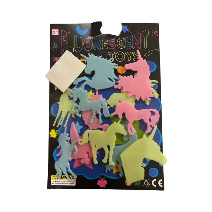 Set deco fosforescent, cai 12 piese