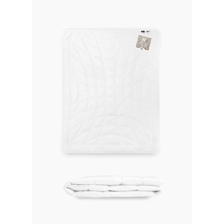 Pilota AMZ, lana de Alpaca, 135x200cm, vara, alba