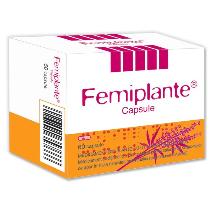Femiplante, eficient impotriva sindromului premenstrual, 60 capsule, Schaper & Brummer