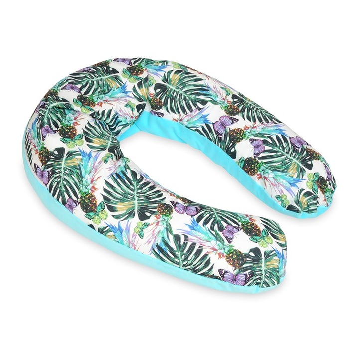 Perna pentru pozitionare bebe, BabyMatex, 190 cm, bumbac, antialergica, multicolor