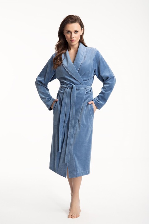 Halat de Luna, bumbac, albastru, Albastru