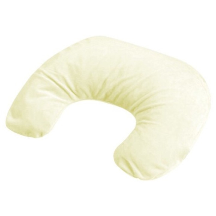 Perne pentru pozitionare bebe, BabyMatex Relax mini, 140cm, velur galben, antialergic