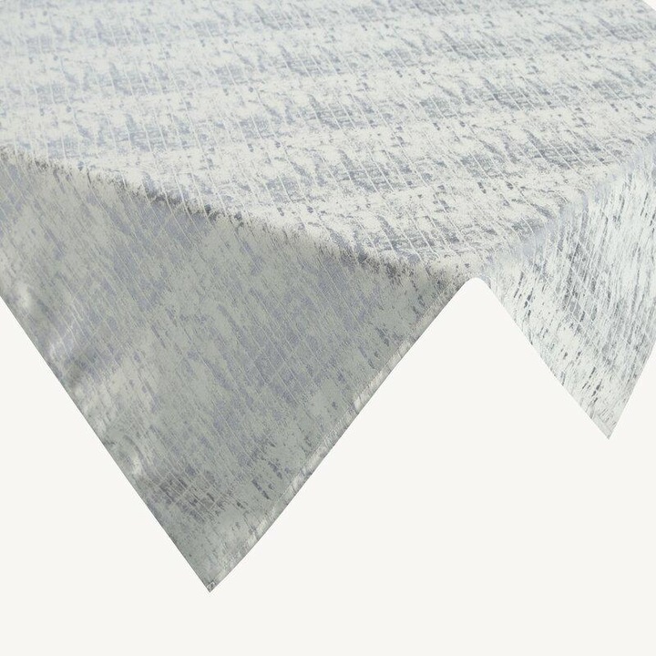 Eurofirany Alina terítő, 100% poliészter, 140x260 cm, ezüst