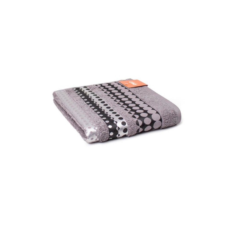 Prosop Faro Silver, 100% bumbac, 500g/m2, gri, 50x90cm