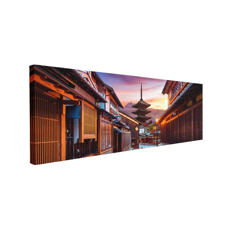 Tablou canvas Intelli®, Decoratiuni moderne pentru Living, Dormitor, Chinese Street, P1549, 40x120 cm