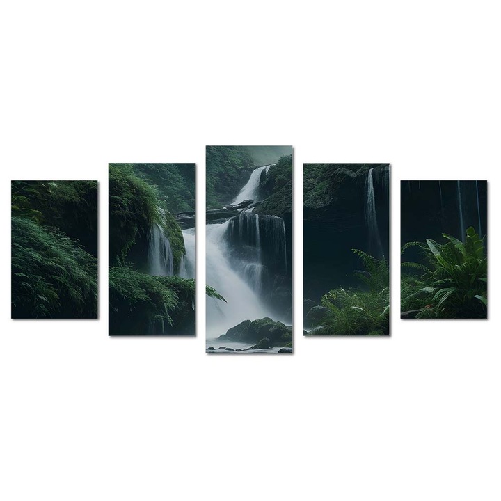 Tablou canvas Intelli®, Decoratiuni moderne pentru Living, Dormitor, Cascada, M1314, 120x275 cm