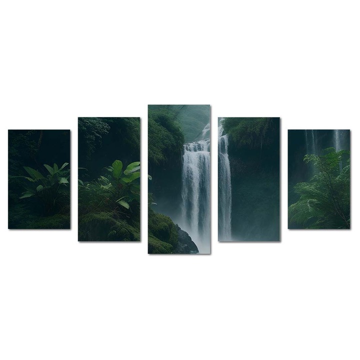 Tablou canvas Intelli®, Decoratiuni moderne pentru Living, Dormitor, Cascada, M1312, 120x275 cm