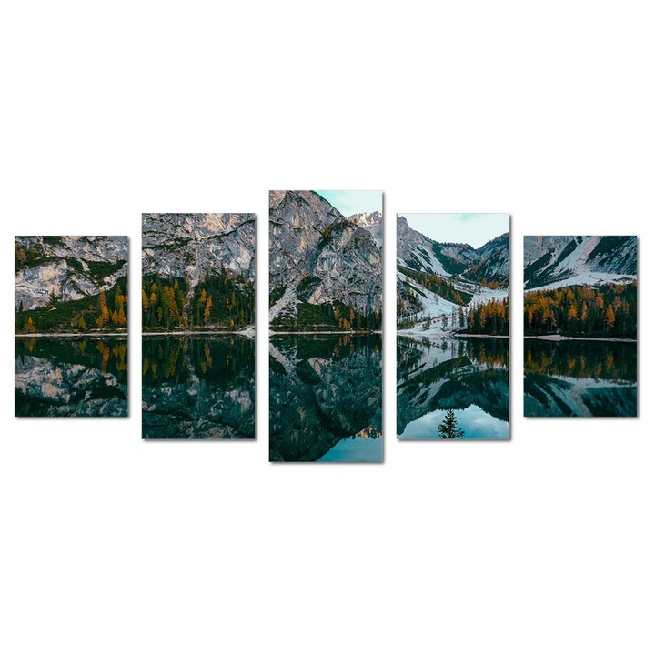 Tablou canvas Intelli®, Decoratiuni moderne pentru Living, Dormitor, Mountains, M1351, 100x220 cm