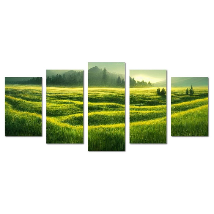 Tablou canvas Intelli®, Decoratiuni moderne pentru Living, Dormitor, Peisaj, M1393, 100x220 cm