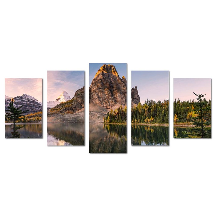 Картина върху платно Intelli®, Модерна декорация за всекидневна, спалня, Crystal Lake, M1463, 70x165 см