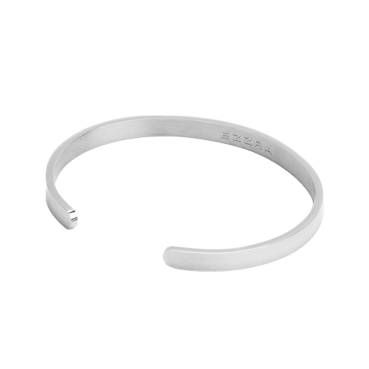 Bind férfi karkötő, rozsdamentes acél, 4 mm - Ezüst