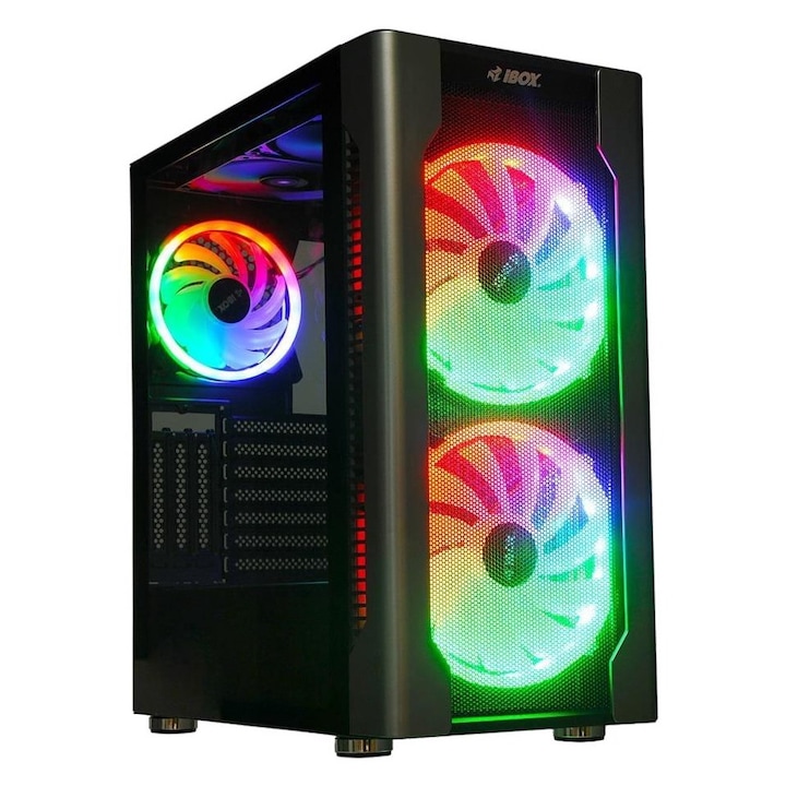 Carcasa PC Zalman I3 NEO V2 Mid Tower, ventilatoare ARGB x4, neagra