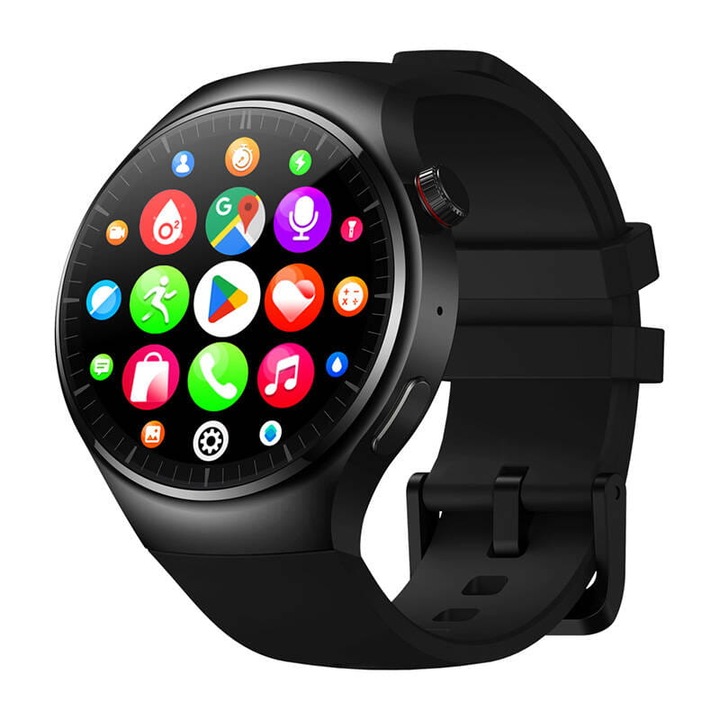 Смарт часовник Zeblaze Thor Ultra, AMOLED HD 1.43", 4G LTE, GPS, 2GB RAM, 16GB ROM, черен