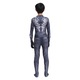 Costum Venom cu multe Fulgere pentru Copii, Set cu masca, Supererou, EvrikaUnity®, Premium Lycra 3D®, 5-6 ani, 130cm, Negru