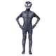 Costum Venom cu multe Fulgere pentru Copii, Set cu masca, Supererou, EvrikaUnity®, Premium Lycra 3D®, 5-6 ani, 130cm, Negru
