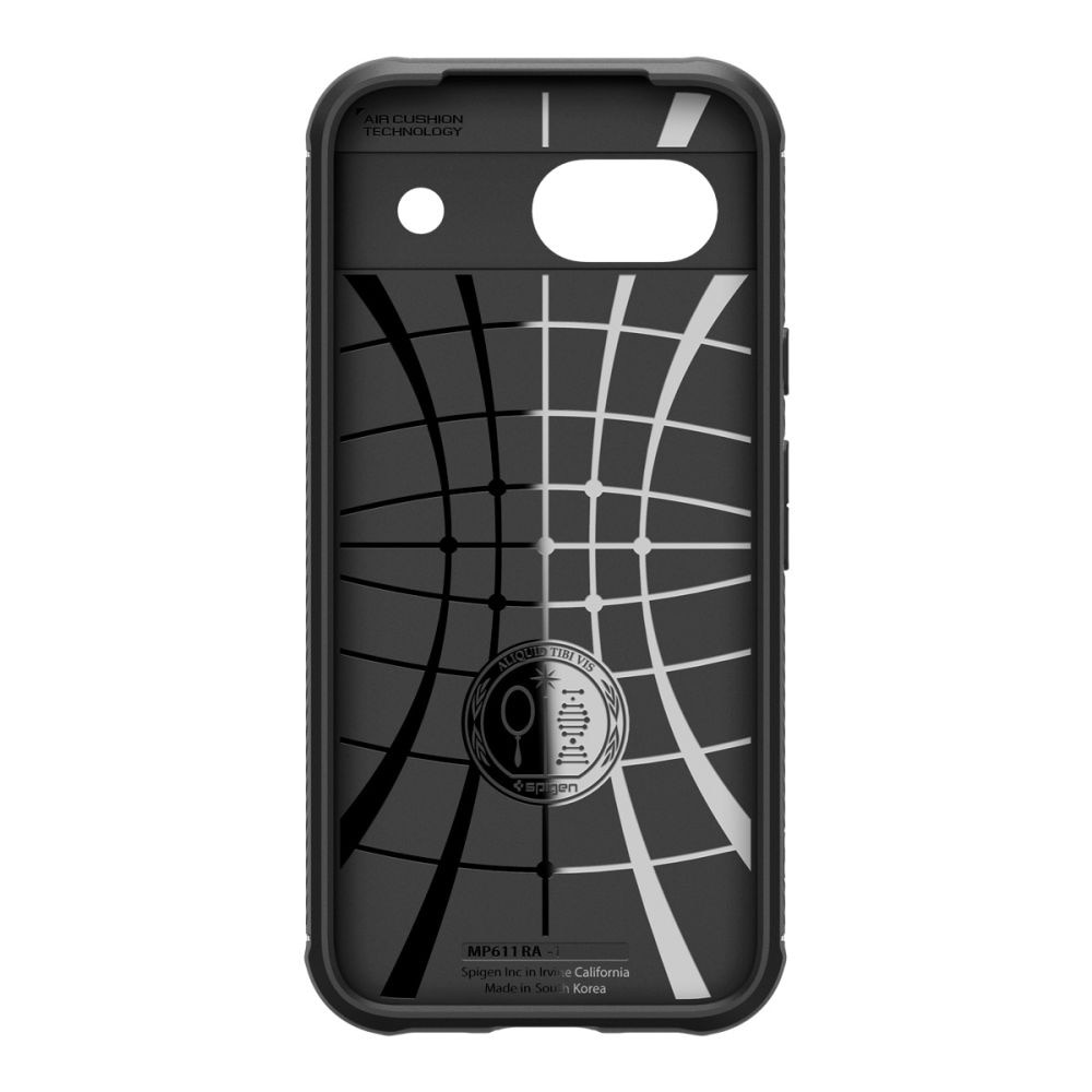 Husa telefon pentru Google Pixel 8a, Spigen Rugged Armor, TPU/Carbon, Negru