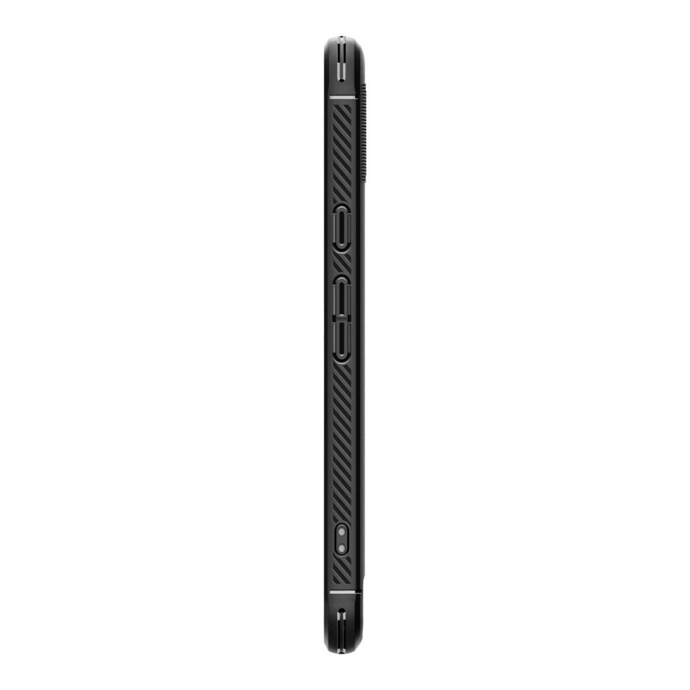 Husa telefon pentru Google Pixel 8a, Spigen Rugged Armor, TPU/Carbon, Negru