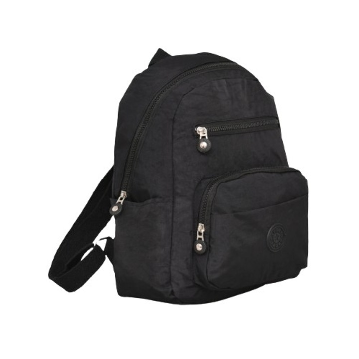 Rucsac dama, Textil, 26 x 34 x 13 cm, Negru