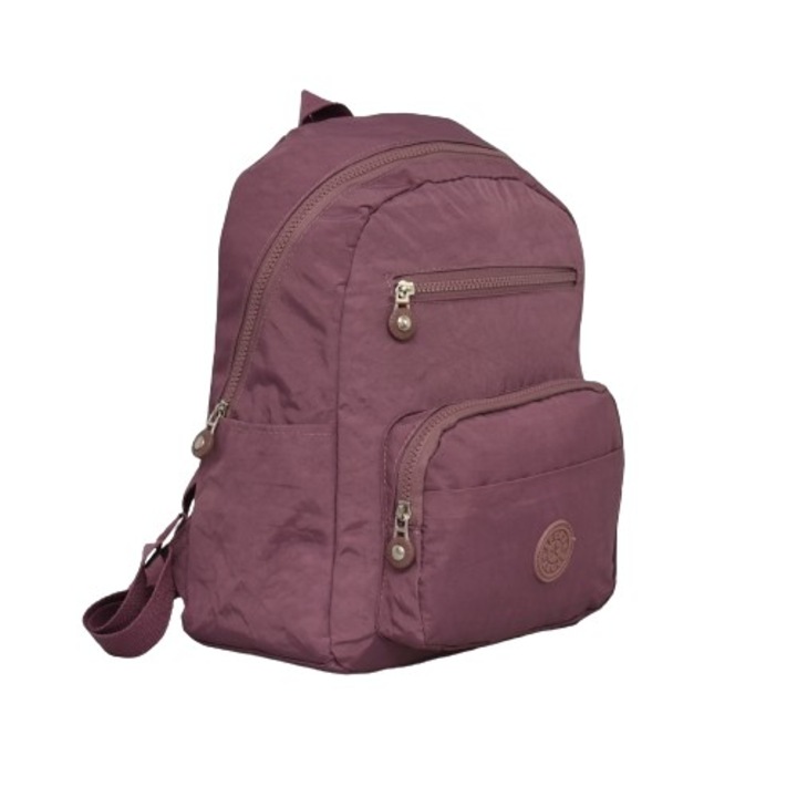 Дамска раница 8882-3, Текстил, 26/34/13 см, Лилава