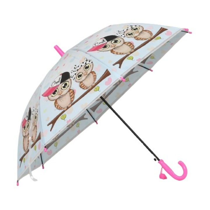 Gyermek esernyő 12348-6, Átmérő 82 cm, Rózsaszín