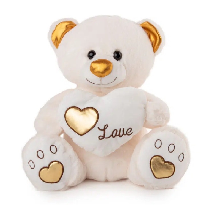 Jucarie de plus, Amek, 31 cm, Alb