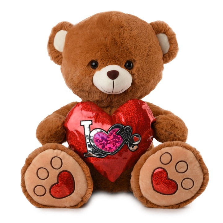 Jucarie de plus, Amek, 42 cm, Maro