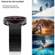Curea din inox CLOOPER™ Premium 20mm, cu Dispozitiv reglare lungime bratara, compatibila cu Samsung Galaxy Watch 4/5/6/Classic/Pro, Black