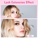 Комплект от 320 чифта изкуствени мигли, Excitat®, 30D, 40D, 50D, Естествен вид, 3D ефект, С включено лепило и пинсети и тампони за премахване на грим и четки за мигли, Многократна употреба, Подходящо за начинаещи, Изкуствени влакна, Черни