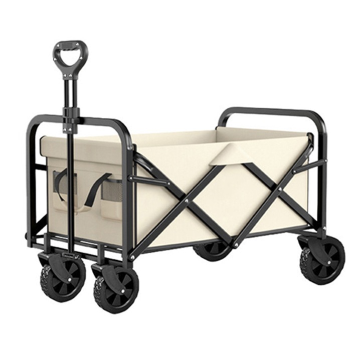 Къмпинг количка, Tebnaild, сгъваема, переща се, капацитет 150 кг, бежова