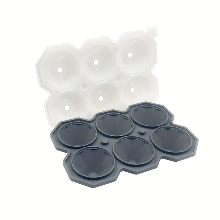 Forma gheata amXea DIAMOND 6 Gri, 6 forme diamant, capac