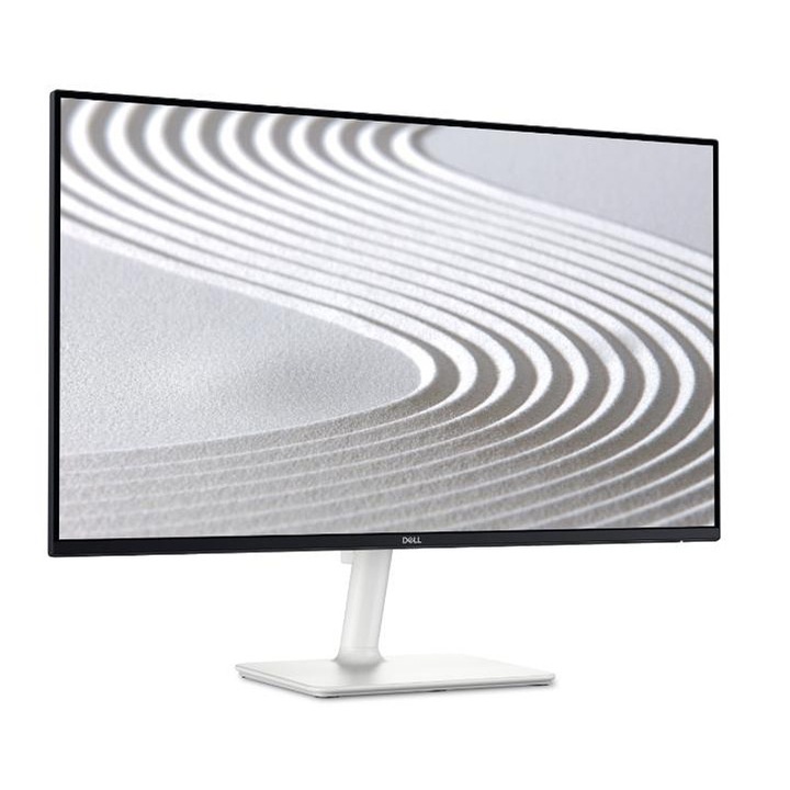 Монитор Dell S2425H, 23.8", LED плосък екран, IPS AG, FullHD 1920x1080, 99% sRGB, 4ms, 100Hz, 1500:1, 250 cd/m2, 2xHDMI, Високоговорители 2x5W, Tilt, Черен/Сив