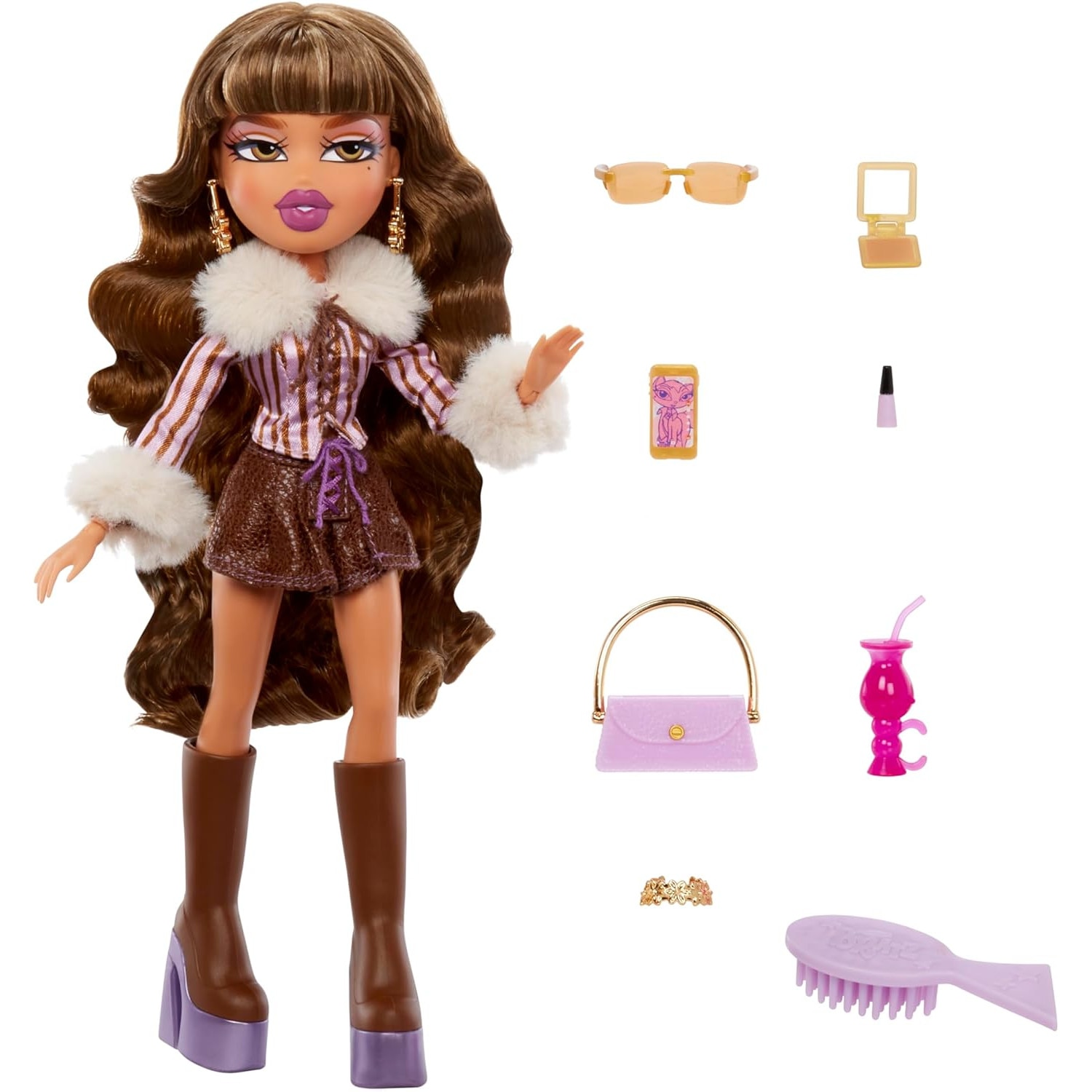 Papusa Bratz Alwayz Yasmin Cu 10 Accesorii Si Poster 6 Ani+ - eMAG.ro
