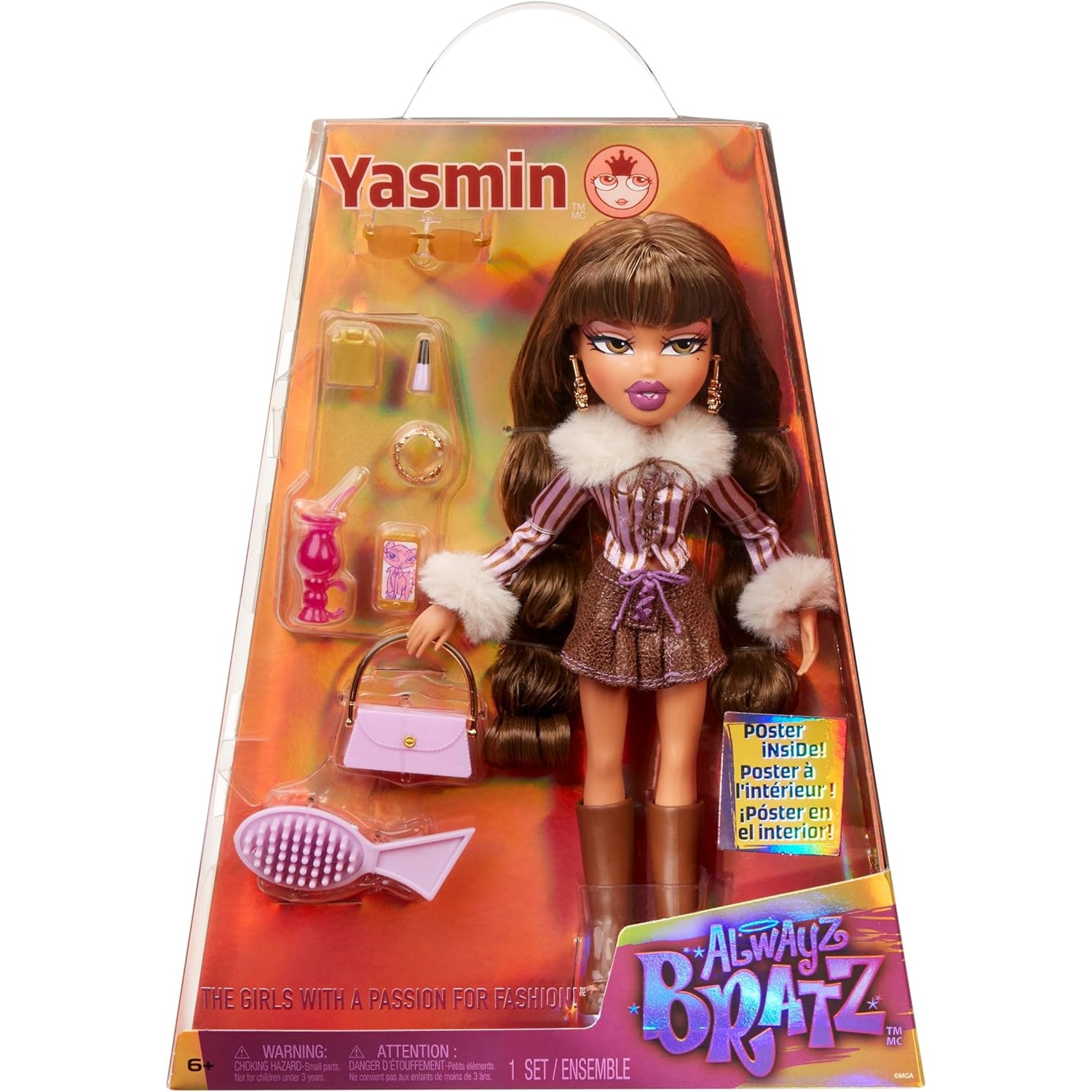 Papusa Bratz Alwayz Yasmin Cu 10 Accesorii Si Poster 6 Ani+ - eMAG.ro