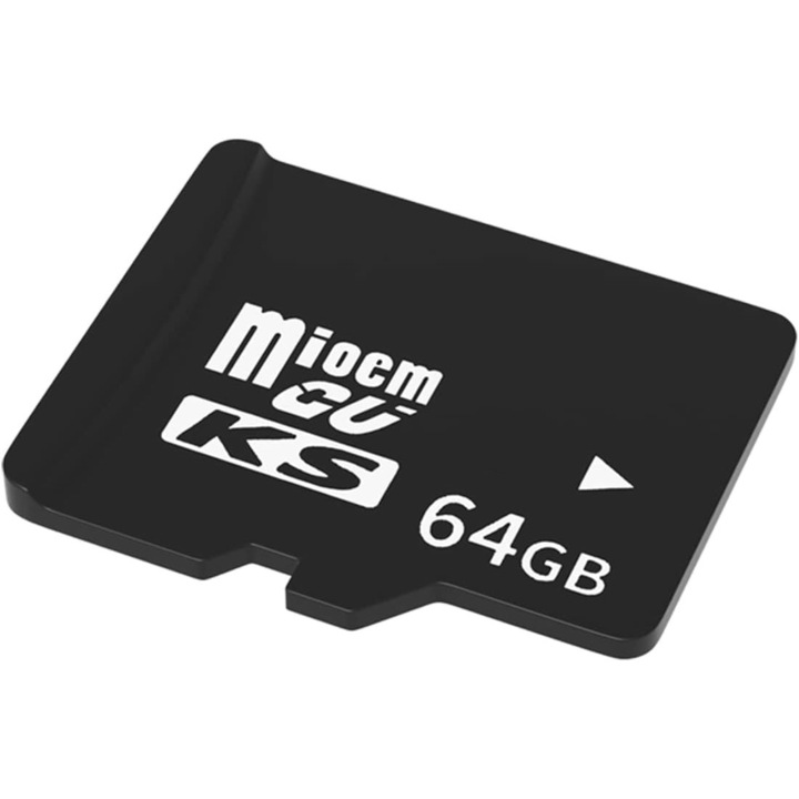 Card De Memorie TF MicroSD Premium, 64 GB, Pentru Camera Auto, Telefon, Aparat Foto, HUB, Console, Negru