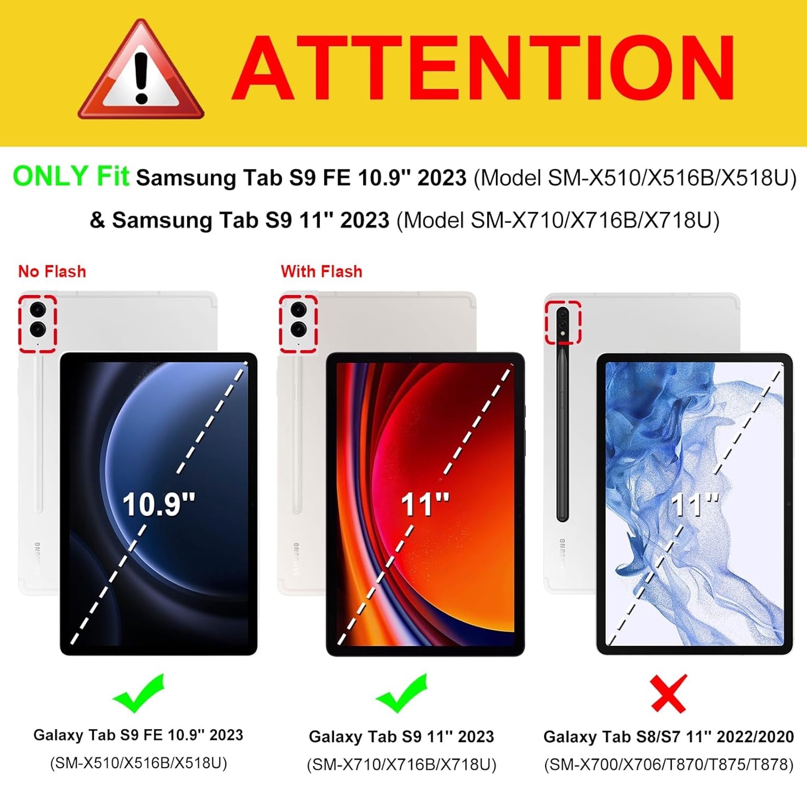 Husa tableta, SINBINTA, Compatibil cu Samsung Tab S9 FE/S9, 10.9''/11'', Suport pentru pix, Atasament magnetic, Antisoc, Usor de instalat, Portabil, Design ergonomic, TPU/Acril/Piele ecologica, Negru