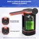 Pompa electrica pentru bidon de apa, SINBINTA, 1200mAh, 4W, Incarcare prin USB, Design pliabil, Trei moduri, Indicator de putere, Compatibil cu sticlelor de apa de 2-5 GAL, Pentru casa, camping, birou si calatorii, ABS, 130 x 142mm, Negru