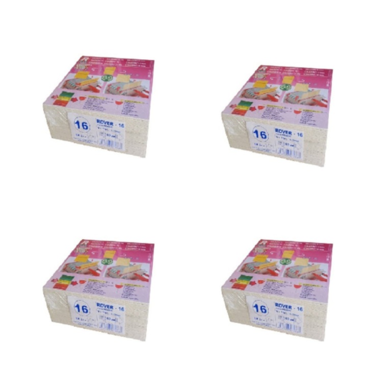 Set 100 placi filtrante 20x20 cm Rover 16, etapa 2, stralucire medie, 0.9 microni
